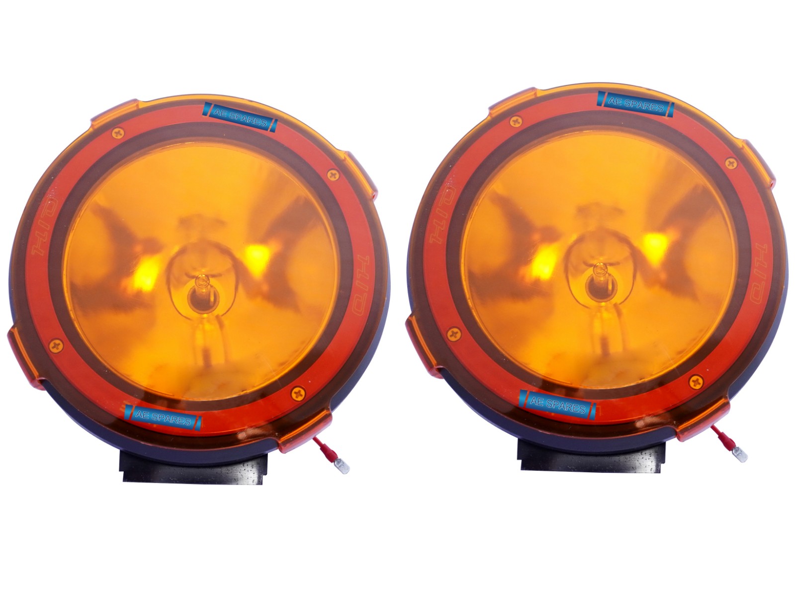 7" Pair 55W HID Spot Light,6000K Off Road Grill Roof Spot Fog Lamp For Jeeps
