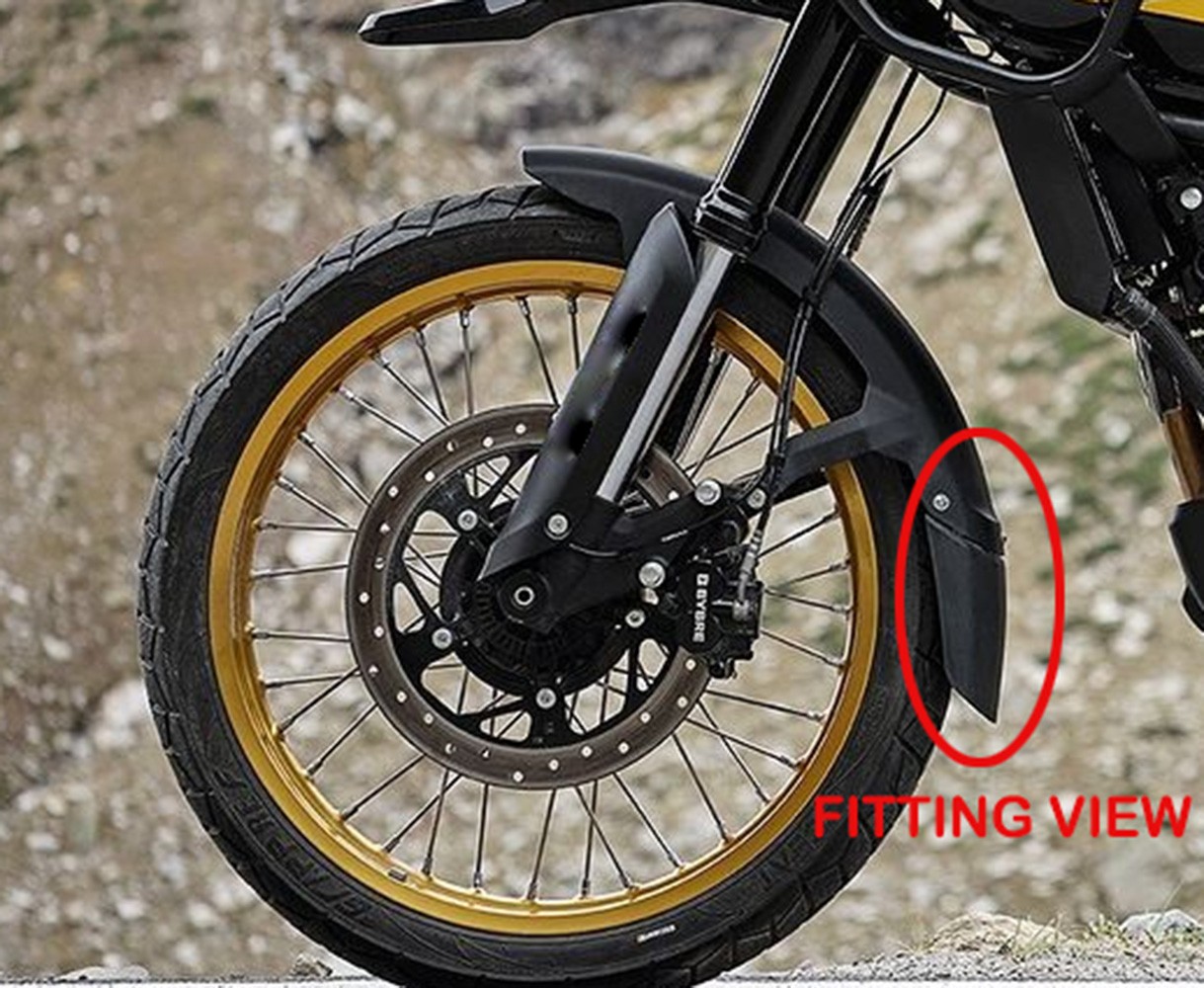 Front Black Mudguard Extension Fits For Royal Enfield Himalayan 450 RAG00413/E