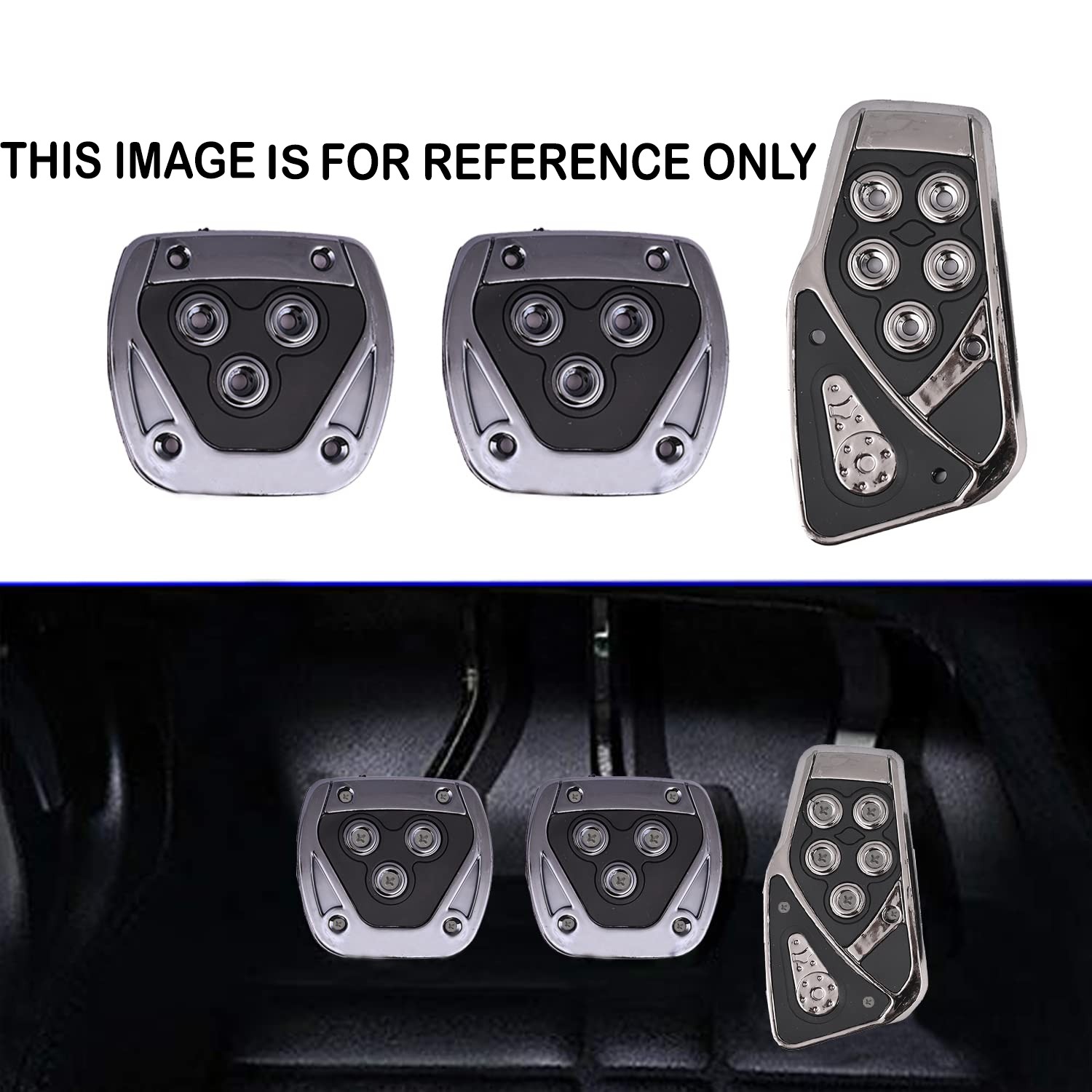 Sports Racing Non Slip Accelerator Car Brake Pedal Pads Covers Universal Manual