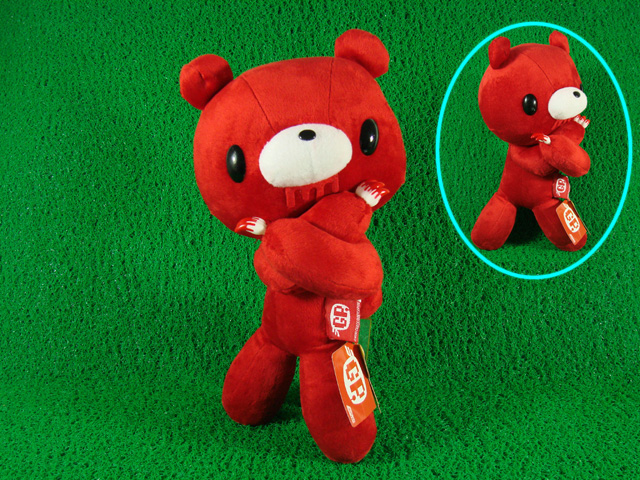 Japan GLOOMY BEAR 13" Standing Plush Doll New Toy Red