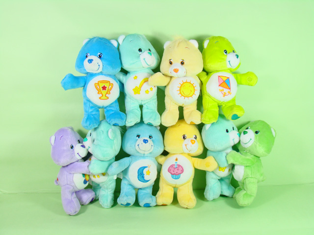 Exclusive Lot 10 M CARE BEAR 6" Plush Stuffed Doll Rare