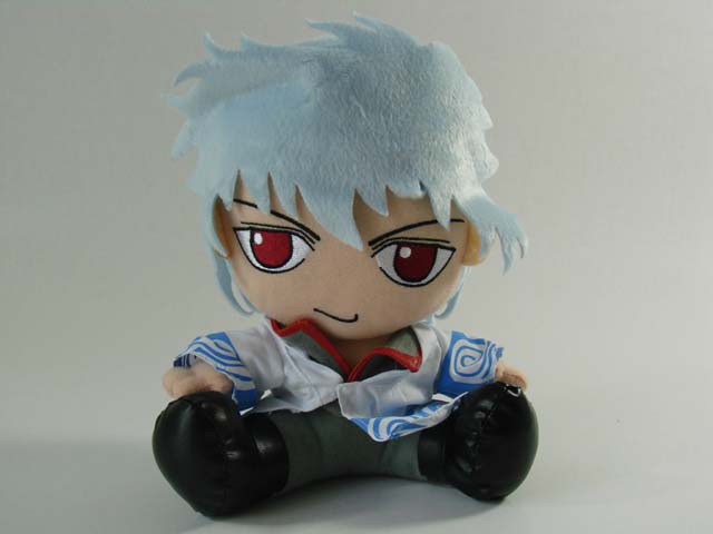 New Gintama SAKATA GINTOKI 8" Soft Plush Doll Soft Toy