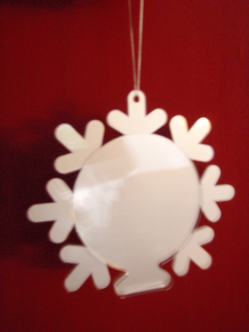 CHRITMAS ORNAMENTS TREE WINTER SNOW FLAKE PICTURE FRAME