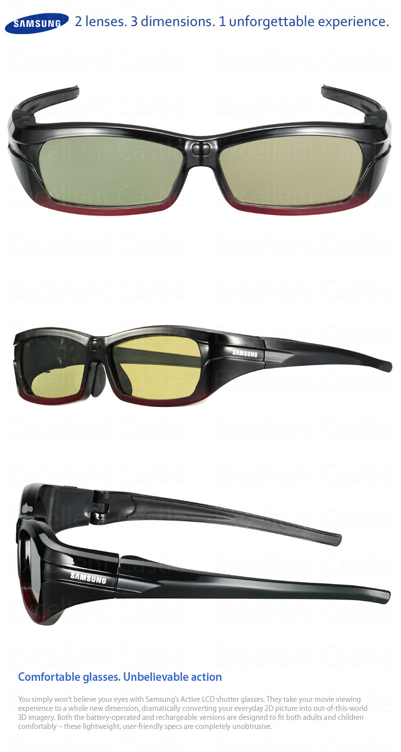 NEW Samsung Rechargeable Active 3D TV Glasses SSG2200AR eBay