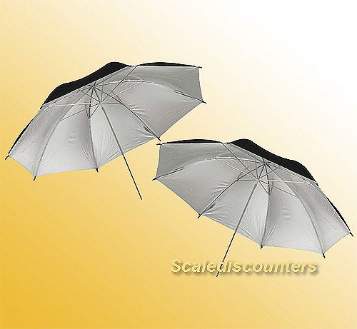 2x40" SILVER  REFLECTOR UMBRELLA FOR PHOTO STUDIO LIGHT