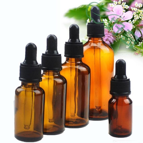 50ml Amber Glass Round Medicine Dropper Bottles LC917