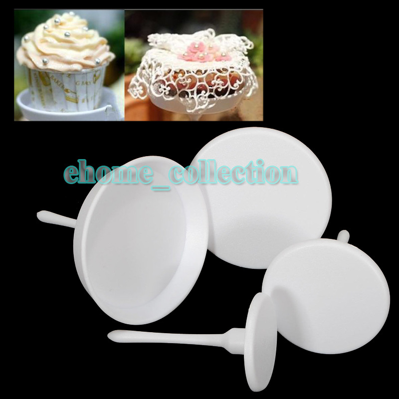 4 PCS Cake Flower Nails SET Cupcake Icing Cream Sugarcraft ...