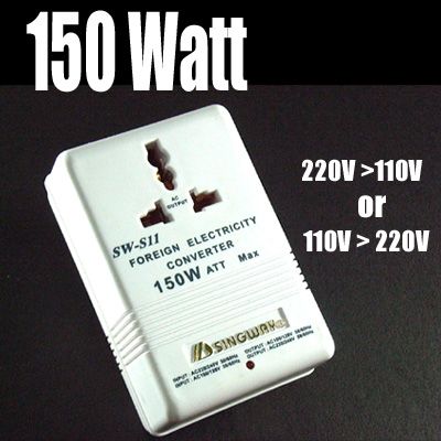 150W High Dual Voltage Transformer Converter 110V-240V