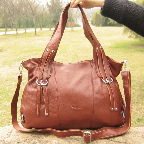 NEW 100% genuine leather HANDBAG PURSE TOTE BAG #84