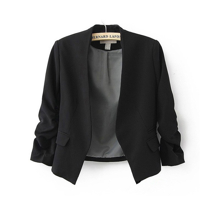 Hot! New Fashion Women's Korea Candy Color Solid Slim Suit Blazer Coat
