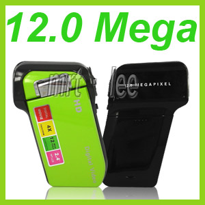 Green Swiveling 12MP Digital Video Camcorder Camera DV