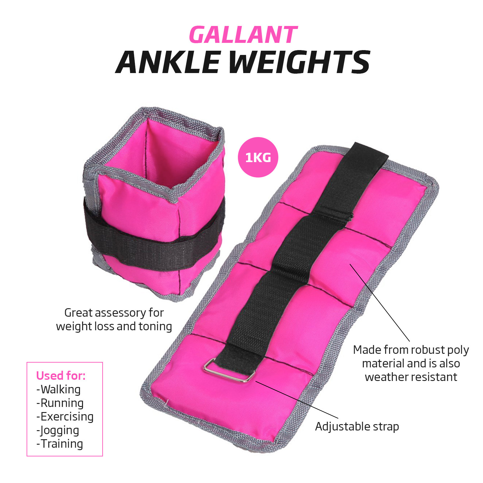Wrist Ankle Weights Women Resistance Strength Training Exercise