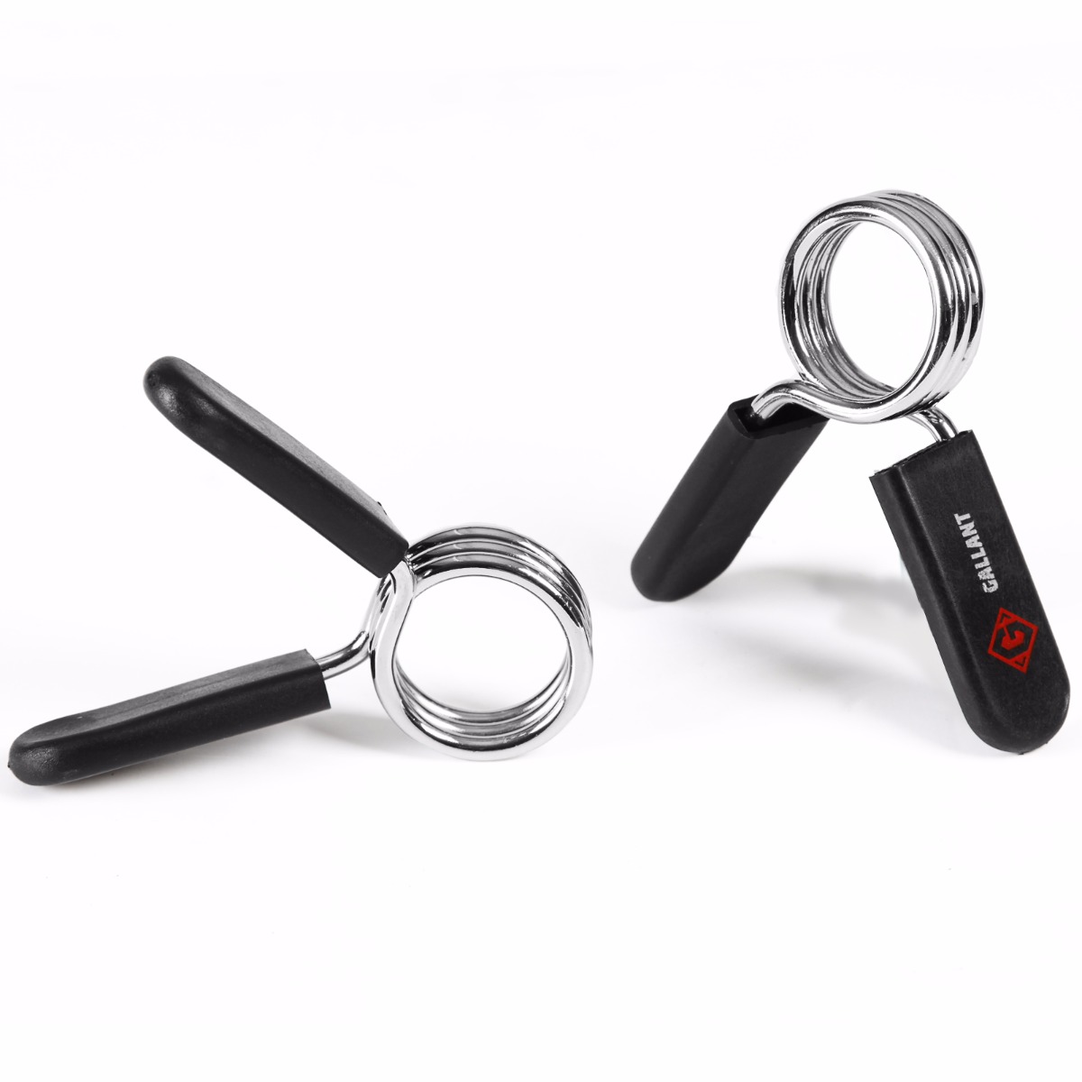 2 X Standard 1" Weight Bars Spring Collar Clips Dumbbell Barbell Clamp