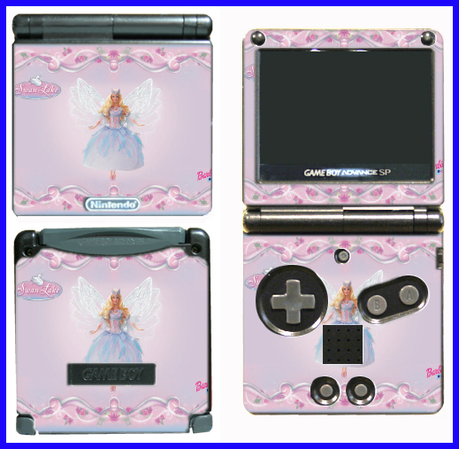 Barbie Dolls Dress Up Game SKIN #1 for Nintendo GBA SP