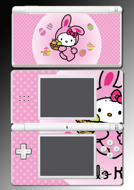 xbox live through CUTE PINK KITTY BUNNY game SKIN #3 for Nintendo DS Lite pic