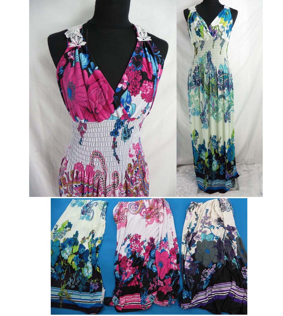 10 pcs wholesale long dresses bargain price summer women*Ship From US