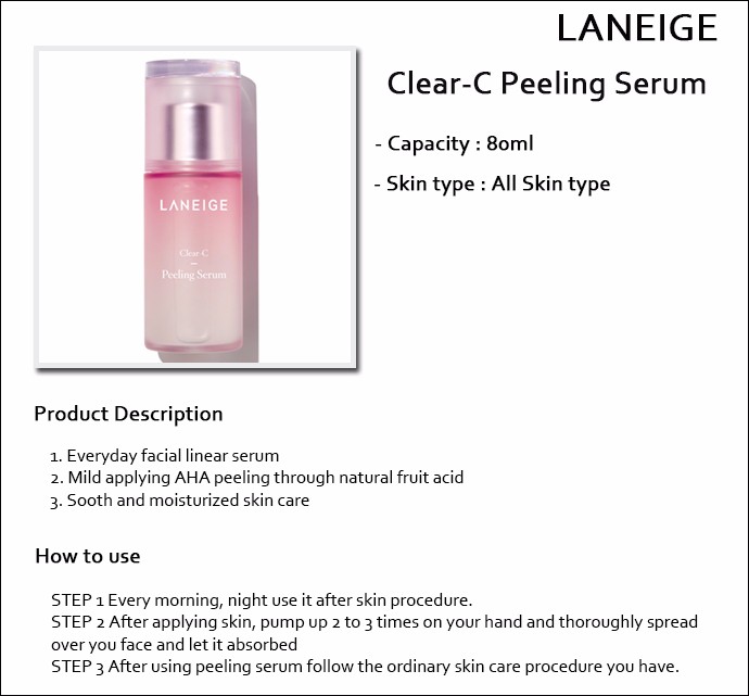 laneige clear c peeling serum 80ml daftar harga terkini laneige clear c peeling serum 80ml daftar harga terkini