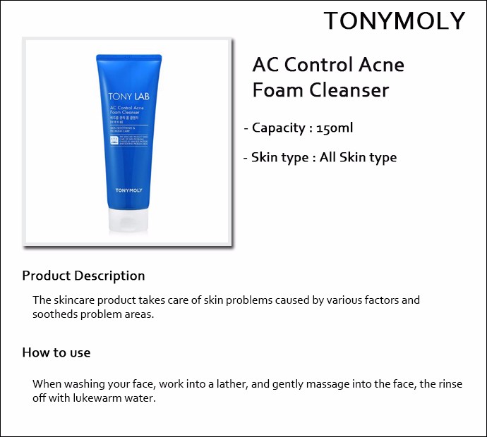 tony moly acne