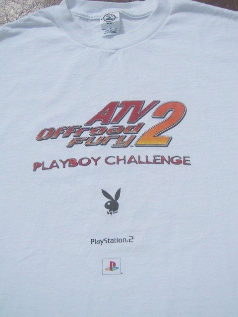ATV OFFROAD FURY 2 playboy challenge PS2 promo T-SHIRT