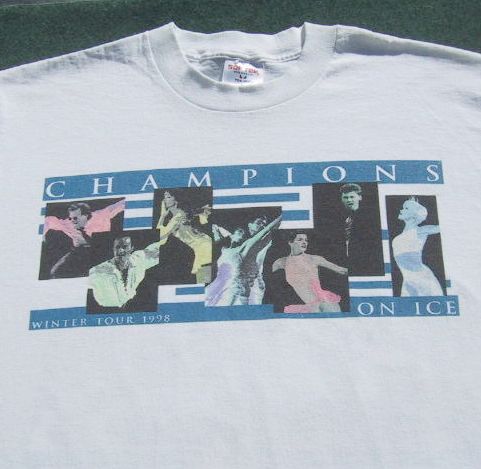 CHAMPIONS on ICE 1998 Tour LARGE T-SHIRT figure skating