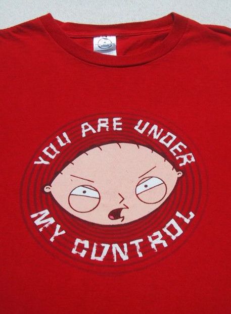 FAMILY GUY - Stewie - under my control - MEDIUM T-SHIRT
