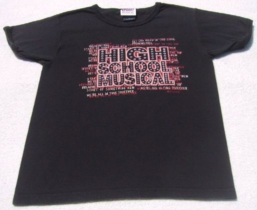 HIGH SCHOOL MUSICAL disney GIRL'S M(7-8) TOP TEE SHIRT