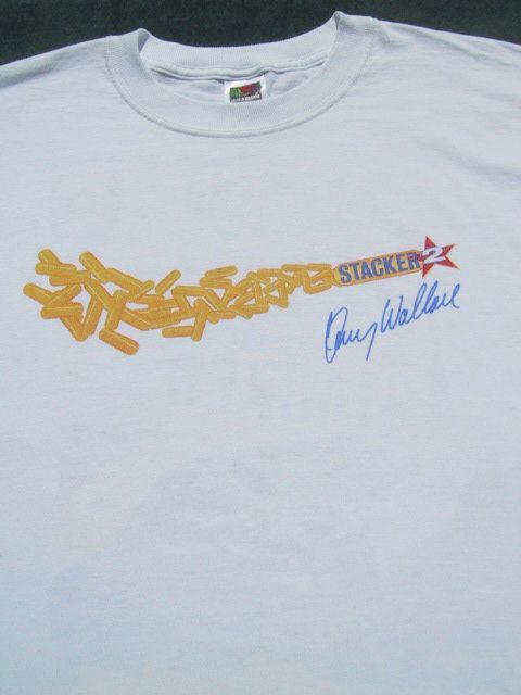 KENNY WALLACE #48 stacker 2 promo LARGE T-SHIRT nascar