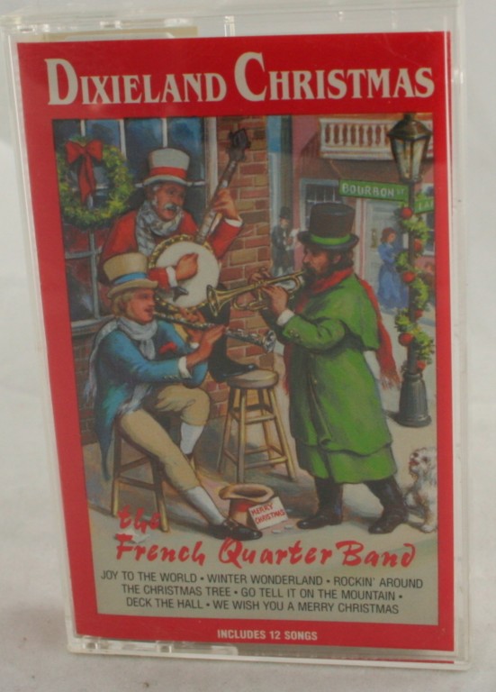 vintage cassette,audio,Dixieland Christmas, French Quarter Band,dixieland,jazz