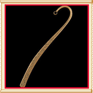 6 red Antique copper Crafted Bookmark Q1001