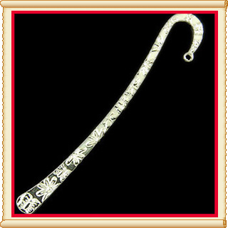 6 Silver Plated Flower & Butterfly Bookmark Q1005