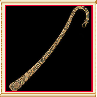 6 Red Antique copper Crafted Bookmark Q1006