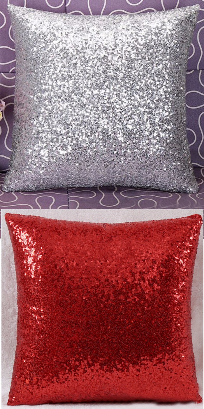new glitter solid sequins throw pillow case lounge cafe decor new glitter solid sequins throw pillow case lounge cafe decor