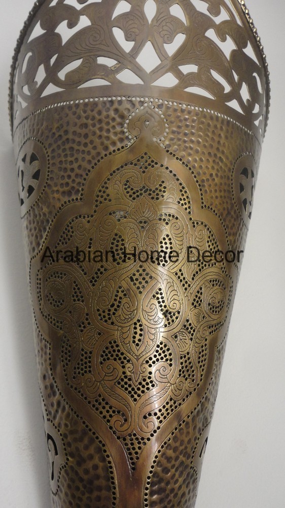 Unique Set of 2 Handcrafted Moroccan Brass Wall Sconce Light Lamp eBay