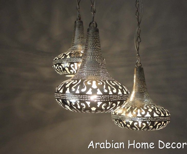 Moroccan 3 in 1 Pendant Chandelier Lamp - Ceiling Light Fixture