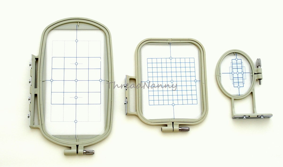 NEW 3Piece Embroidery Hoop Set for Brother SE400 PE500 LB6800 Machines