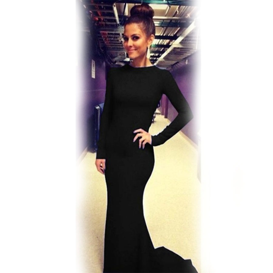 Formal Womens Long Sleeve Bodycon Cocktail Party Bandage Wedding Prom