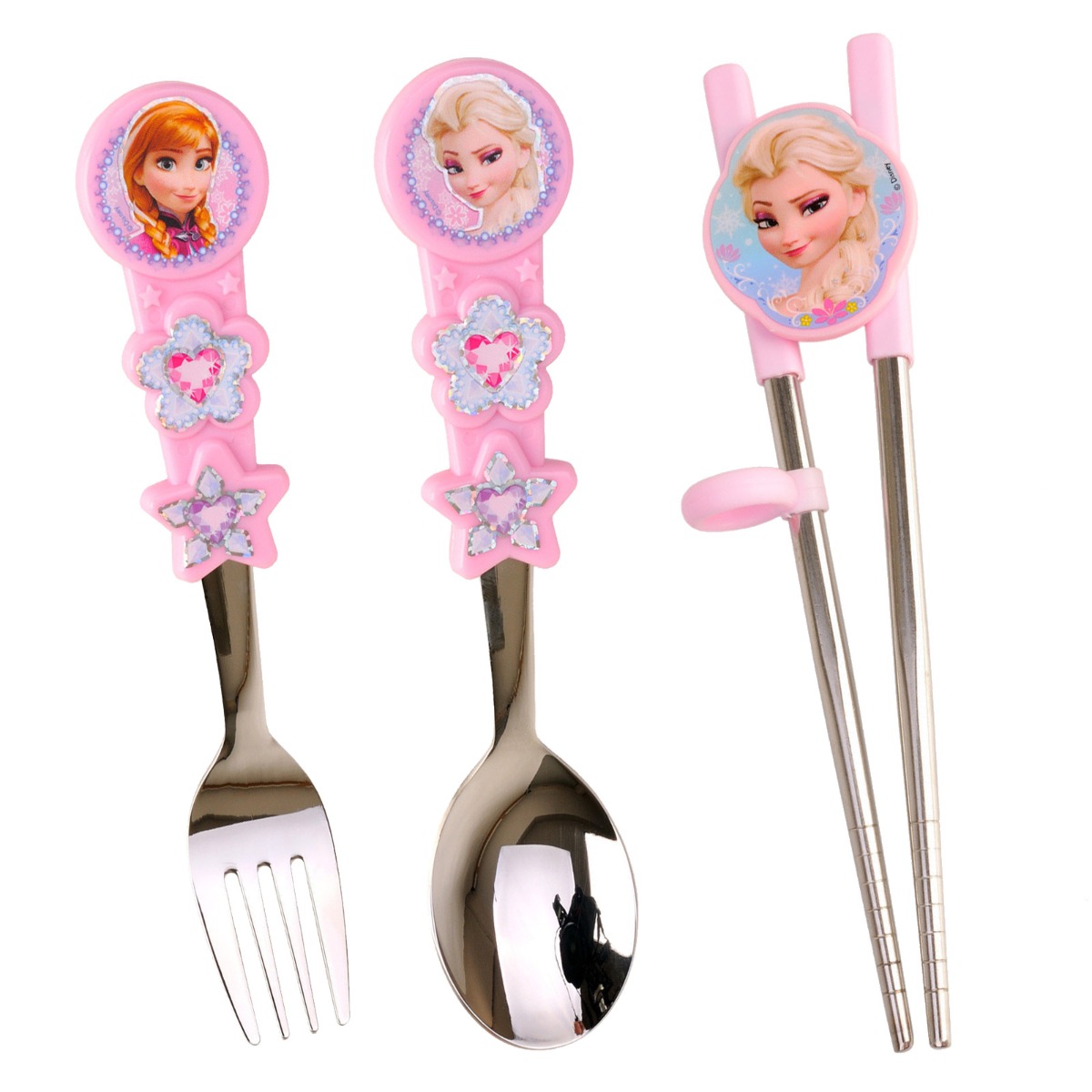 Disney FROZEN Cutlery Stainless Flatware Girls Meal Kids Fork Spoon