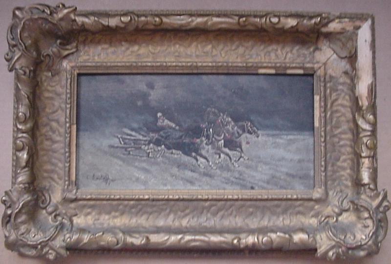 SIGNED OIL PAINTING ~ FROM 1888 ON WOODEN PANEL