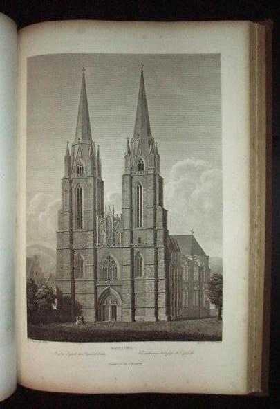 1821 Medieval German Architecture Engravings Moller
