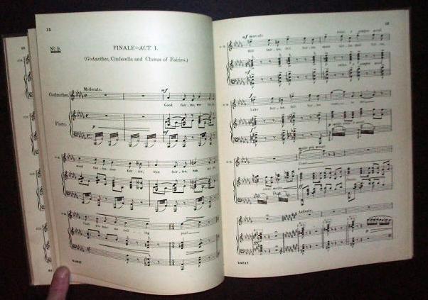 Cinderella Score  by Hermann Lohr 1911 Musical Theatre
