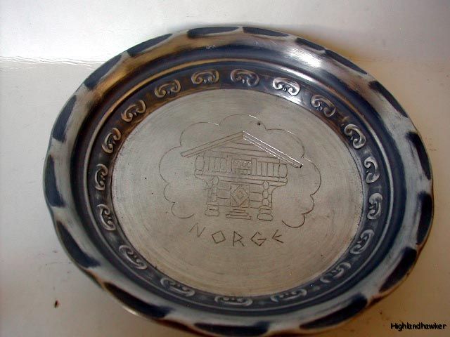 NORGE NORWAY PEWTER DISH