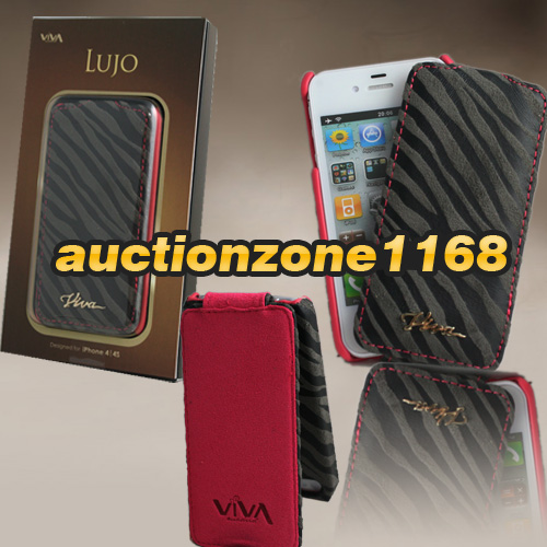 1215-Viva-Lujo-Genuine-Real-Leather-Zebra-Cebra-Flip-Case-Cover-for-iPhone-4-4S