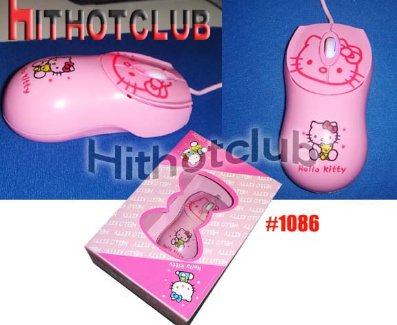 1200DPI Hello Kitty Laptop PC USB Optical Mouse HK-1086