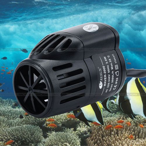 3W Aquarium Wave Maker Vibration Strömungspumpe Umwälzpumpe Pump 2000L/H NEU