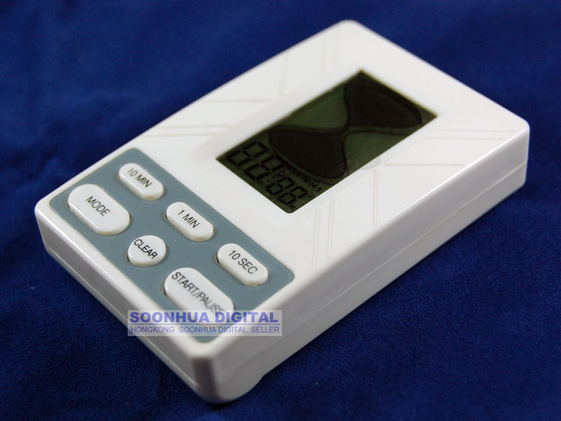 Electronic Digital LCD Sand Timer Alarm Clock Watch
