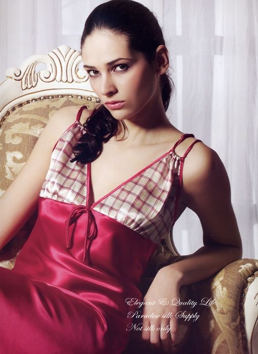 09 NWT pure silk elegant lady chemise slips us2-6-10