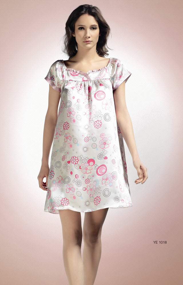 2011 Nwt Pure Silk Print Women  Chemise US 2-6-10