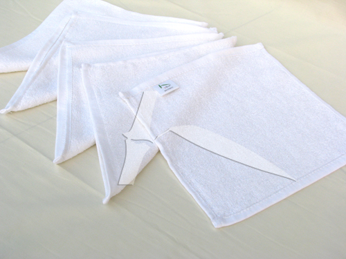 10p bamboo fiber hand towel washcloths 20x20cm