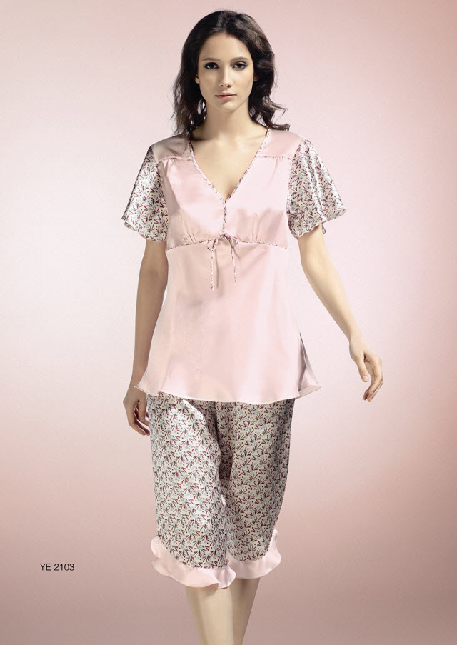 NWT 100 percent V-Neckline Silk Women\'S Pajamas Short Set