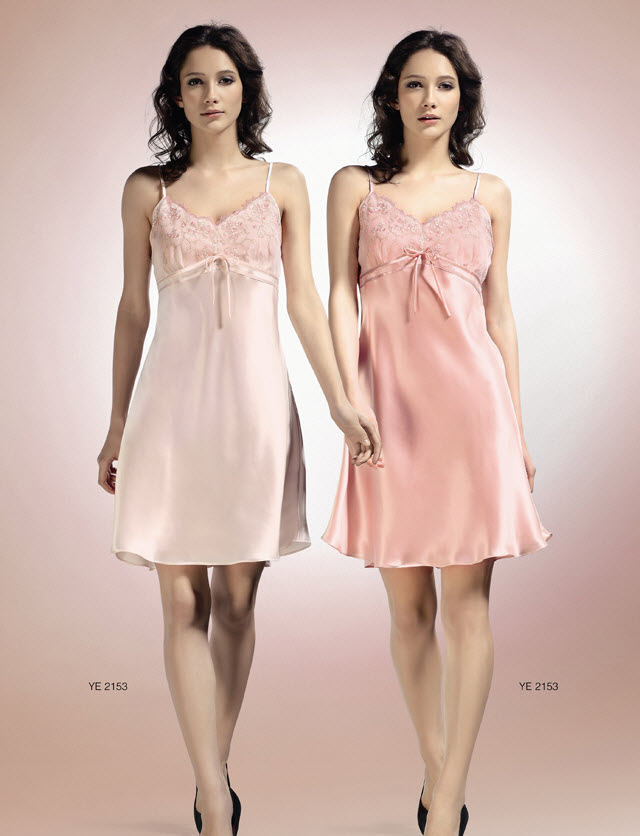 2011 Silk Lacy Women Lounging Wear Sleepwear US 2-6-10